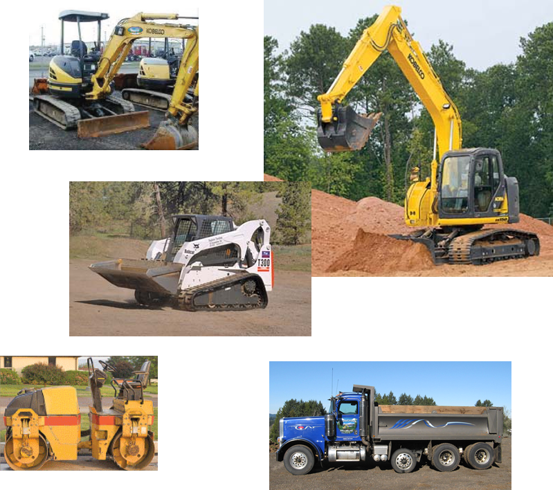 Site Development - Dump Truck Hauling •Bobcat • Excavator • Compactor Roller • Tractor • Grader • Brush Clearing • Ponds • Roads & Driveways